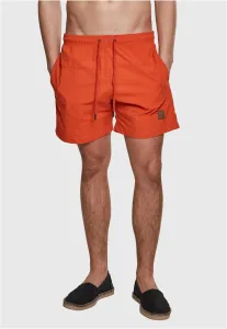 Urban Classics Block Swim Shorts rust orange - Size:L