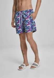 Urban Classics Multicolor Swim Shorts blue/pink - Size:S
