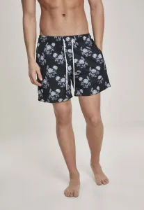 Urban Classics Pattern?Swim Shorts black/rose - Size:S