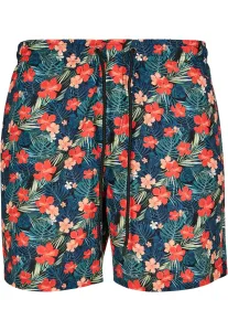 Urban Classics Pattern?Swim Shorts blk/tropical - Size:L