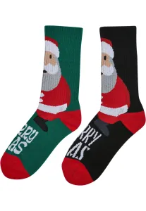 Urban Classics Fancy Santa Socks 2-Pack multicolor - Size:35–38