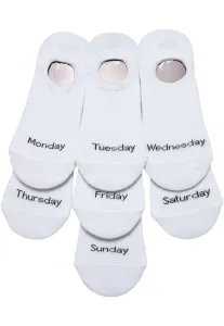 Urban Classics Invisible Weekly Socks 7-Pack white - Size:43–46