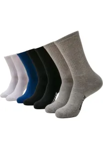 Urban Classics Logo Sport Socks 7-Pack black/white/heathergrey/blue - Size:39–42