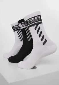 Urban Classics Sporty Logo Socks 3-Pack white/black/white - 35–38