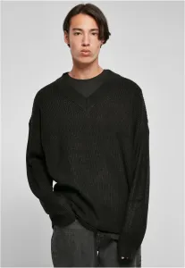 Urban Classics V-Neck Sweater black - Size:5XL