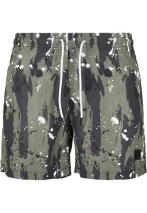 Urban Classics Pattern Swim Shorts white dot camo aop - Size:XL
