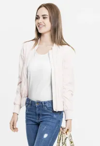 Urban Classics Ladies Light Bomber Jacket light pink - Size:XL