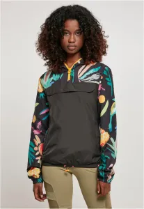 Urban Classics Ladies Mixed Pull Over Jacket blackfruity - Size:5XL