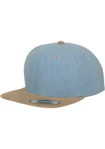 Urban Classics Chambray-Suede Snapback blue/beige - One Size