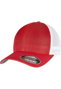 Urban Classics FLEXFIT 360 OMNIMESH CAP 2-TONE red/white - Size:S/M