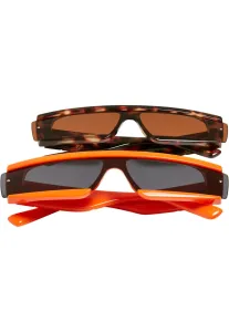 Urban Classics Sunglasses Alabama 2-Pack orange/brown - One Size