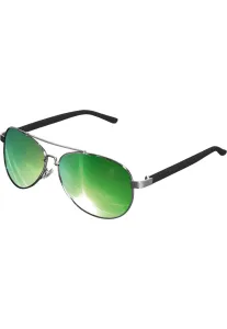 Urban Classics Sunglasses Mumbo Mirror silver/green - Size:UNI