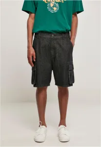Urban Classics Organic Denim Cargo Shorts black washed - Size:30