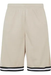 Urban Classics Stripes Mesh Shorts softseagrass/black/white - Size:XL