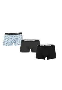 Urban Classics Boxer Shorts 3-Pack melon aop+cha+blk - Size:S