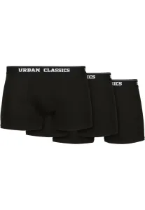 Urban Classics Organic Boxer Shorts 3-Pack black+black+black - Size:4XL