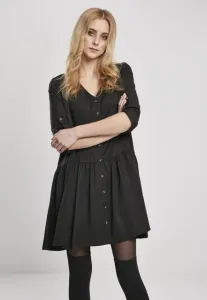 Urban Classics Ladies Babydoll Shirt Dress black - Size:4XL
