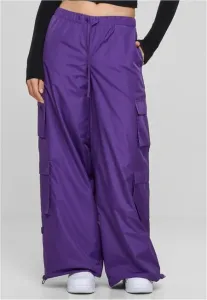 Urban Classics Ladies Ripstop Double Cargo Pants realviolet - Size:L