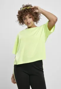 Urban Classics Ladies Short Oversized Neon Tee electriclime - Size:3XL