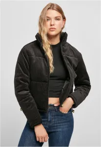 Urban Classics Ladies Corduroy Puffer Jacket black - 5XL
