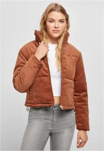 Urban Classics Ladies Corduroy Puffer Jacket toffee - Size:XS