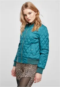 Urban Classics Ladies Diamond Quilt Nylon Jacket jasper - Size:L