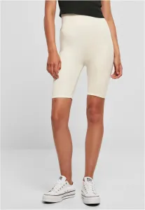 Urban Classics Ladies High Waist Cycle Shorts whitesand - Size:XL