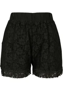 Urban Classics Ladies Laces Shorts black - Size:L