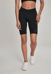 Urban Classics Ladies Tech Mesh Cycle Shorts black - Size:5XL
