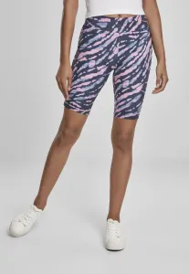 Urban Classics Ladies Tie Dye Cycling Shorts darkshadow/pink - Size:XS