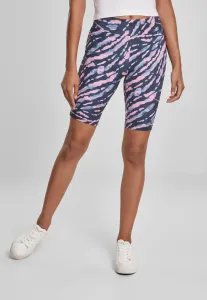 Urban Classics Ladies Tie Dye Cycling Shorts darkshadow/pink - Size:XXL
