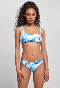 Urban Classics Ladies Asymmetric Tank Top Bikini ocean white - Size:L