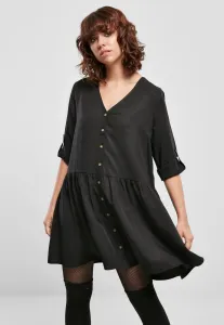 Urban Classics Ladies Babydoll Shirt Dress black - Size:L