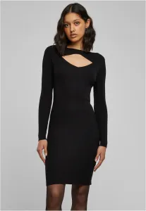 Urban Classics Ladies Cut Out Dress black - Size:M #3460499