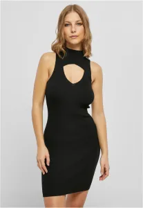 Urban Classics Ladies Cut Out Sleevless Dress black - Size:3XL