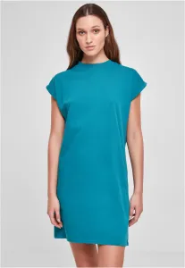 Urban Classics Ladies Turtle Extended Shoulder Dress watergreen - Size:4XL