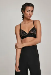 Urban Classics Ladies Triangle Laces Bra black - Size:L
