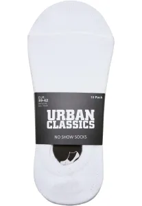 Urban Classics No Show Socks 10-Pack white - Size:35–38