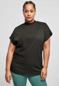 Urban Classics Ladies Oversized Cut On Sleeve Viscose Tee black - 4XL