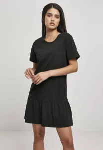 Urban Classics Ladies Valance Tee Dress black - Size:XXL