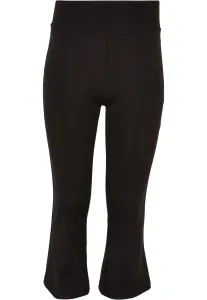 Girls' recycled high-waisted leggings, black #8475708