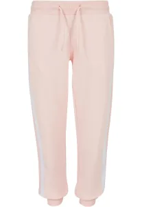Urban Classics Girls Collage Contrast Sweatpants pink/white/pink - 110/116