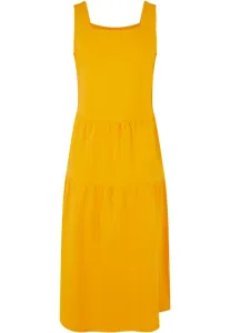 Girls' 7/8 Length Valance Summer Dress - yellow #9229482