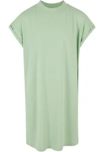 Turtle Extended Shoulder dress for girls - green