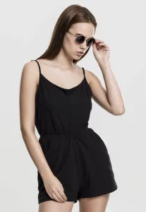 Urban Classics Ladies Short Spaghetti Jumpsuit black - Size:XS