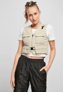Urban Classics Ladies Short Tactical Vest concrete - XL