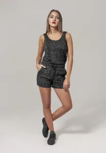 Urban Classics Ladies Melange Hot Jumpsuit darkgrey/grey - Size:XS