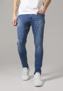Urban Classics Skinny Ripped Stretch Denim Pants blue washed - 30