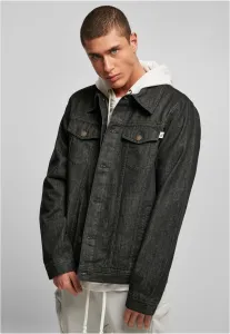 Urban Classics Organic Basic Denim Jacket black washed - XXL