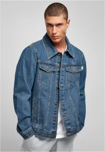 Urban Classics Organic Basic Denim Jacket mid indigo washed - XL